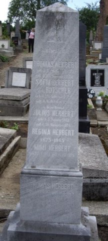 Herbert Thomas 1815-1881 Botscher Sofia 1825-1890 Grabstein